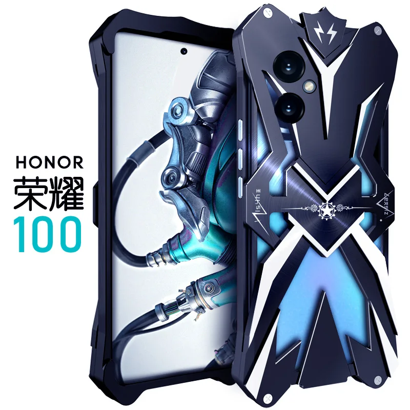 

Hot Metal Steel Machinery Heavy Duty Armor For Honor 100 90 80 Honor90 Se Pro For Magic 3 5 Magic5 Magic3 Pro Lite CASE Cover