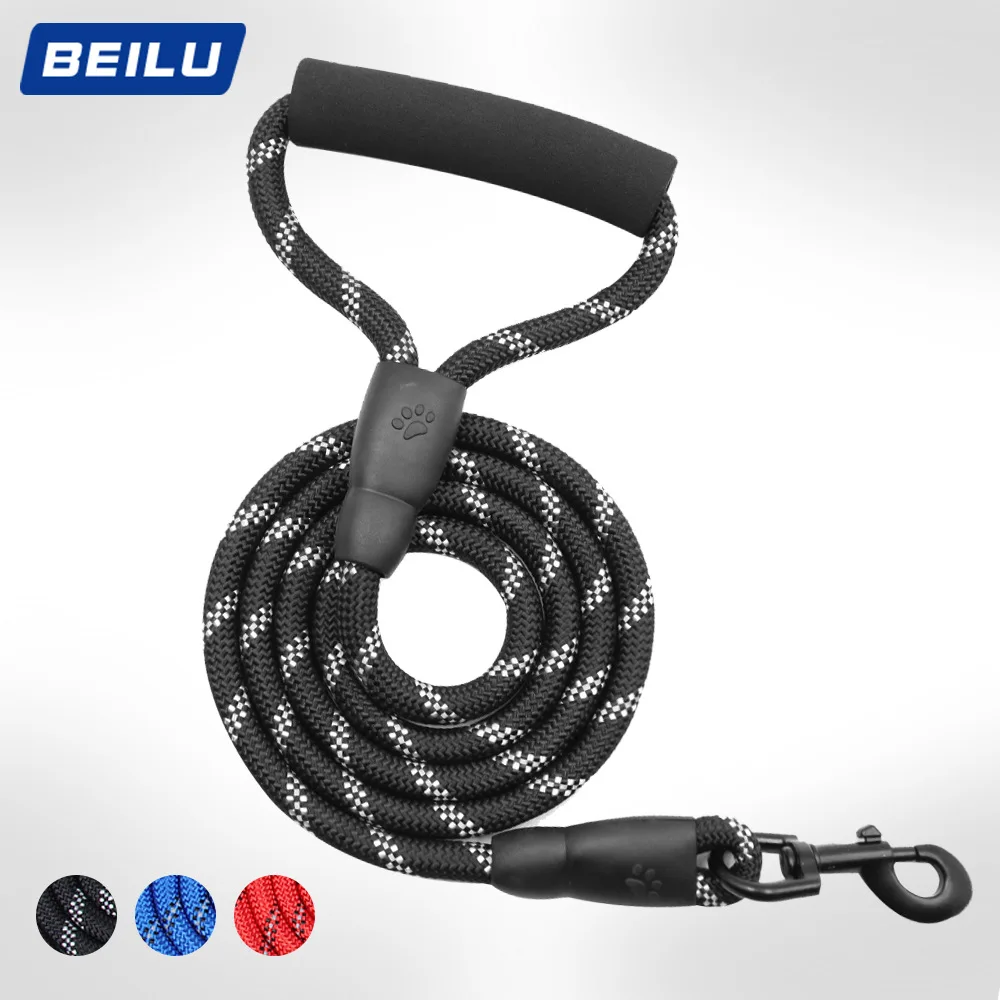 

New Reflective Big Dog Leash Round Leash for Dog Walking Accessories Pet Products