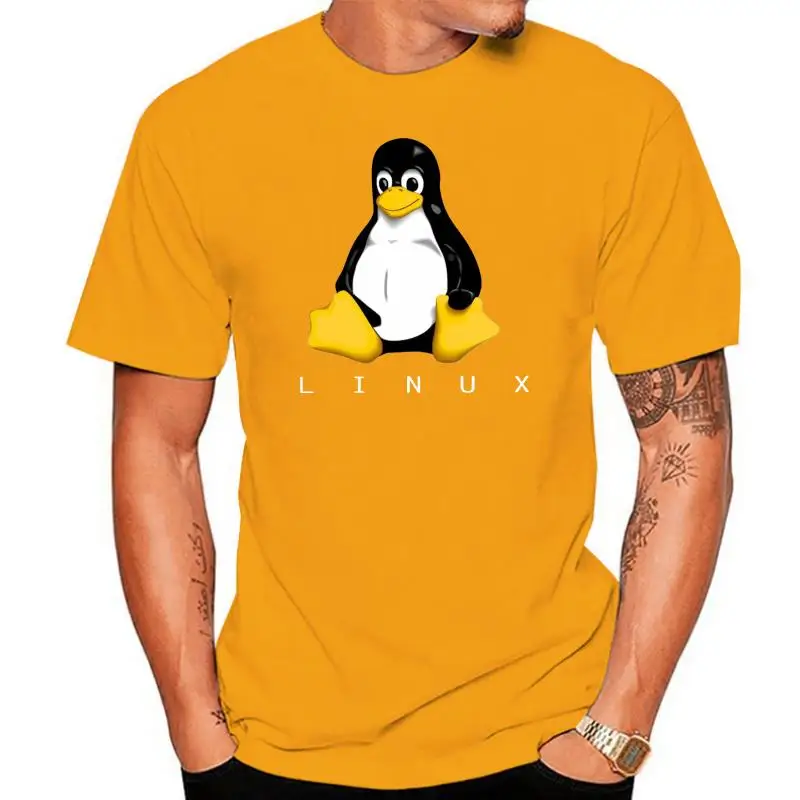 

Мужская футболка Linux, 100% хлопок, футболка для отдыха, футболки с круглым вырезом, одежда с коротким рукавом, Новое поступление одежды