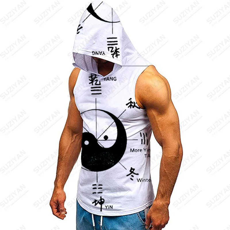

Trend Clothing Men Male Mens Tank Top Patterns Mens Clothes Vintage Urban Style Luxury White Tank Top Wild Cartoon Hot Selling