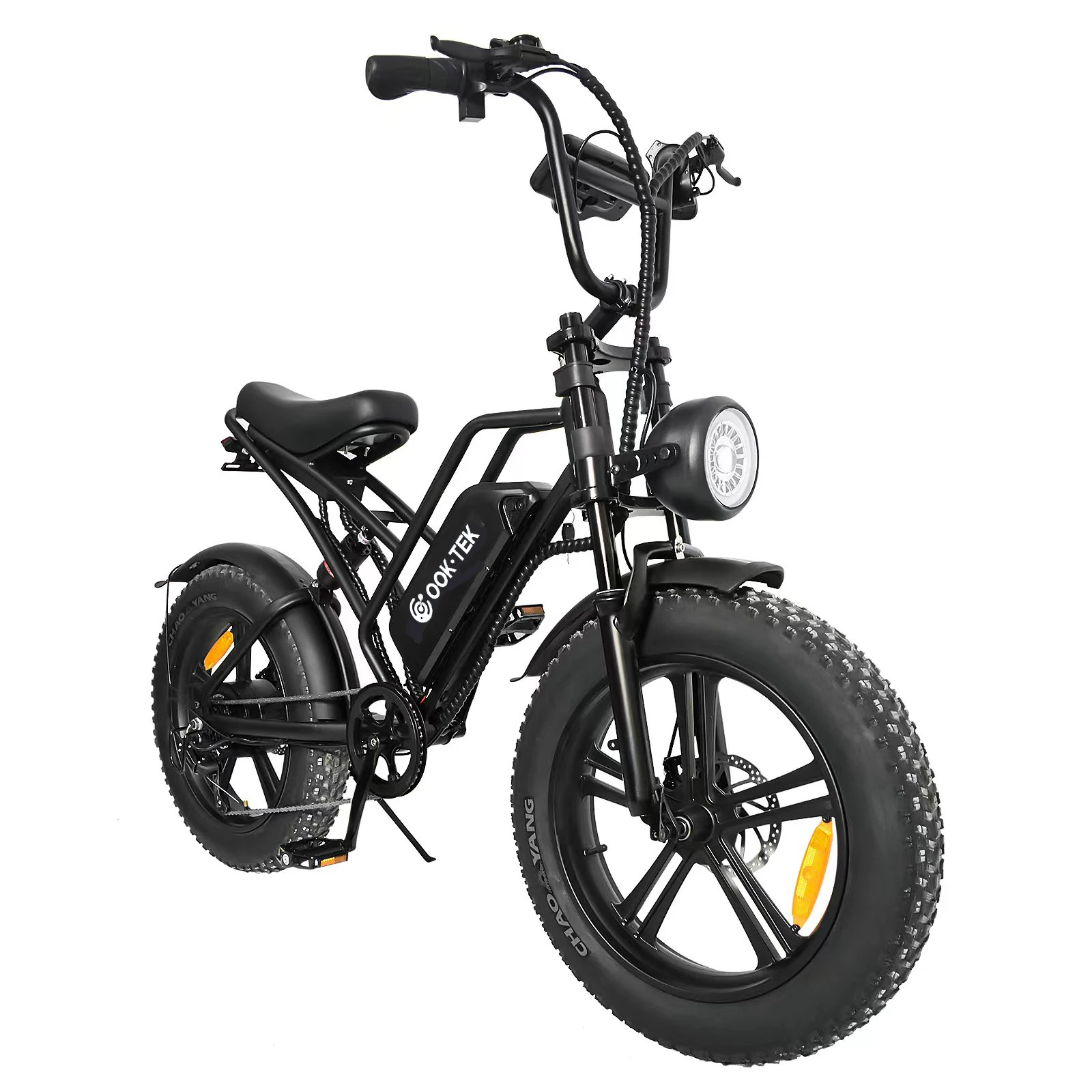 

EU Warehouse Electric Bike for Adults 20" Fat Tire Ebike 45km/h 48V 15Ah Removable Battery Giant Display Throttle/Pedal Assist