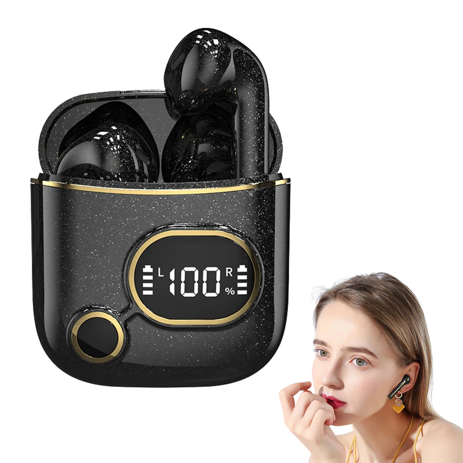 Waterproof Wireless Earphones Blue 