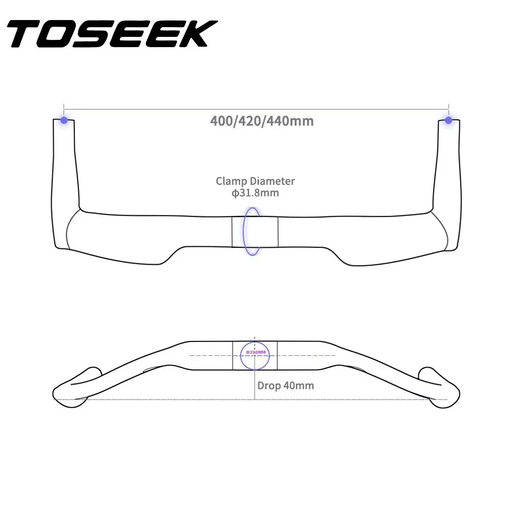 Кермо из углеродного волокна NO LOGO UD 31 8 мм велосипедная ручка TT велосипедный руль