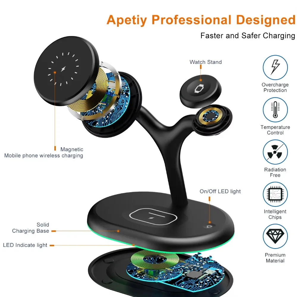 Новый продукт Быстрое зарядное устройство Многофункциональное беспроводное с