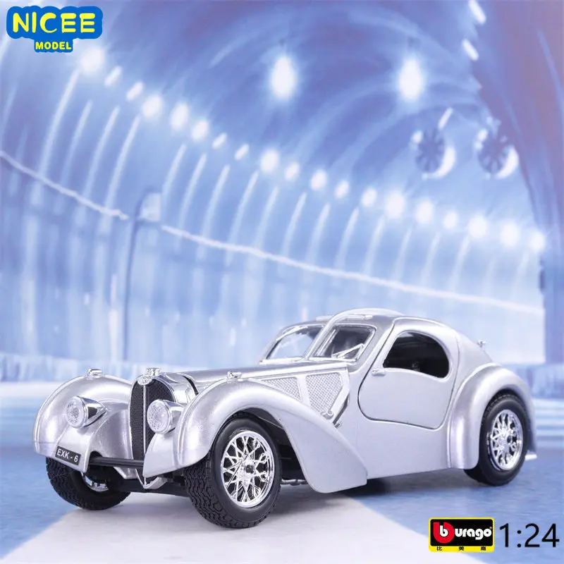 

Bburago 1:24 1936 Bugatti Atlantic Vintage car High Simulation Alloy Diecast Metal Toy Car Model Collection kids Gifts B603