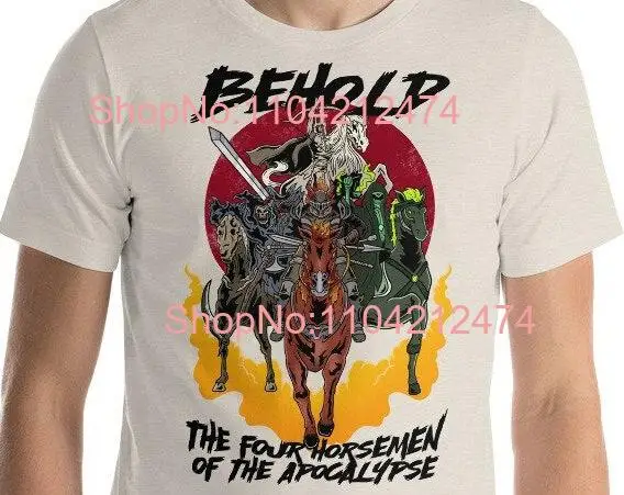 Футболка Four Horsemen of Apocalypse Apocalyptic Riders с длинными или короткими рукавами