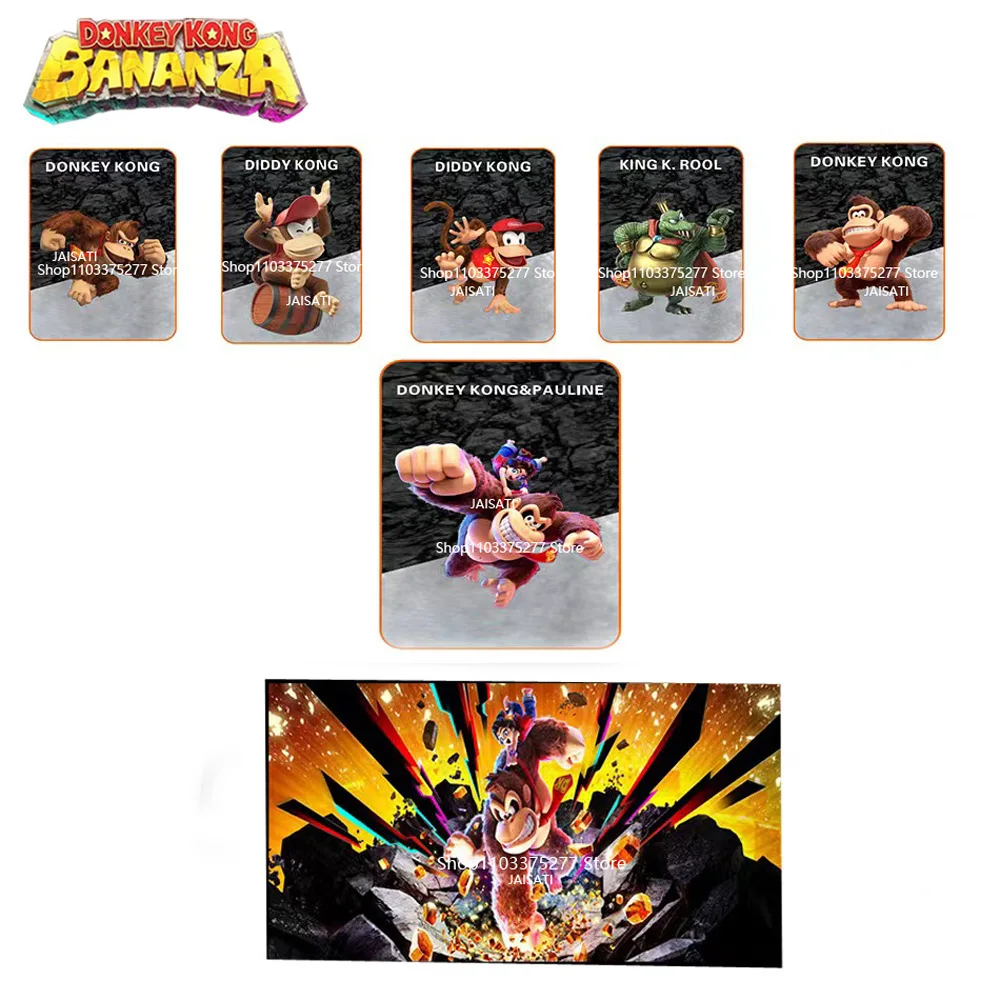 Фото Donkey Kong Bananza DONKEY KONG DIDDY KONG KING K.ROOL DONKEY KONG&PAULINE карта для переключателя №4