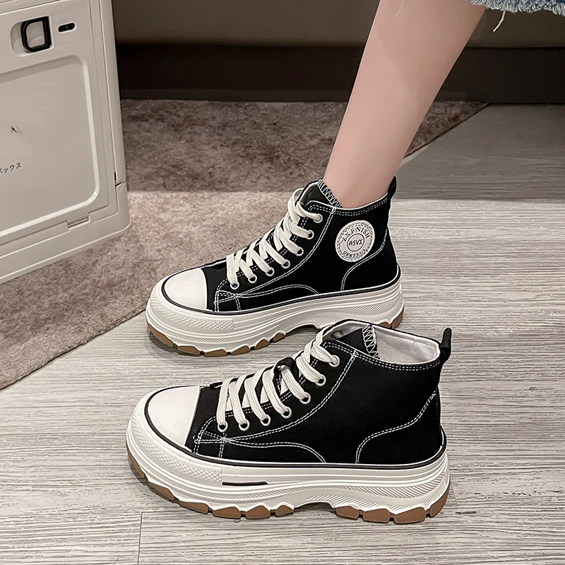 RALSWNAY Женские парусиновые вулканизированные туфли со шнуровкой и лоскутным