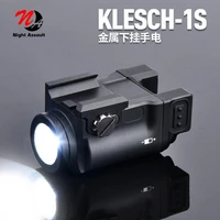 new wadsn klesch 1s flashlight for pistols glock 17 gen 5 19 airsoft accessories fit picatiny rail weapons tactical led light