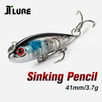 43mm 4 1g terrier fishing lures sinking pencil for rockfish game jt9428