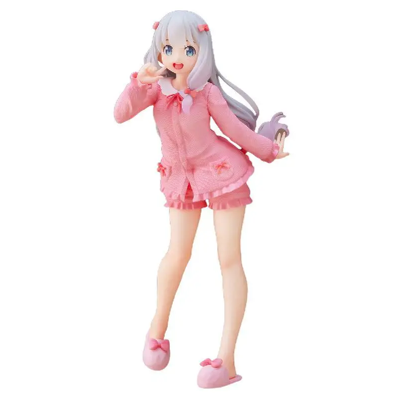 

Original Furyu Izumi Sagiri Anime Figure Teacher Erromanga Sensei Pink Pajamas Home Clothes PVC Scenic Figurine Collectable Toys