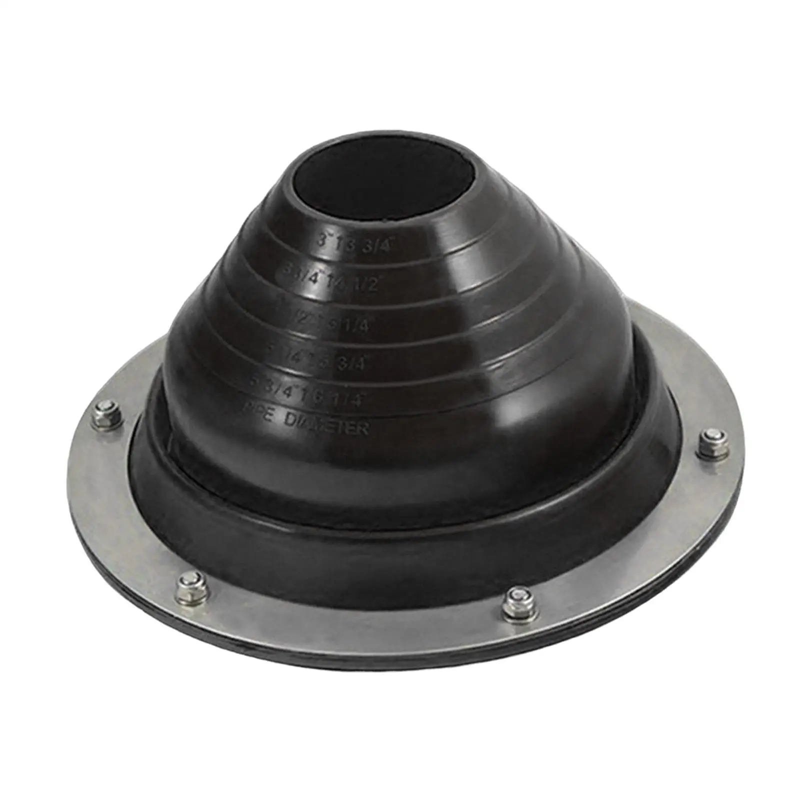 

High Temperature Silicone Roofing Pipe Flashing suits 75-160mm Diameter Pipes Fireproof Tent Stove Jack for Cabins Chimney Vent