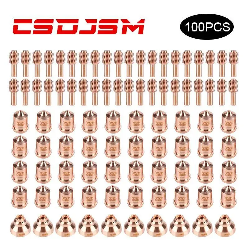 

100pcs 220669 220671 220674 Plasma Electrode Nozzle Shield for Hypertherm Powermax45 CSDJSM
