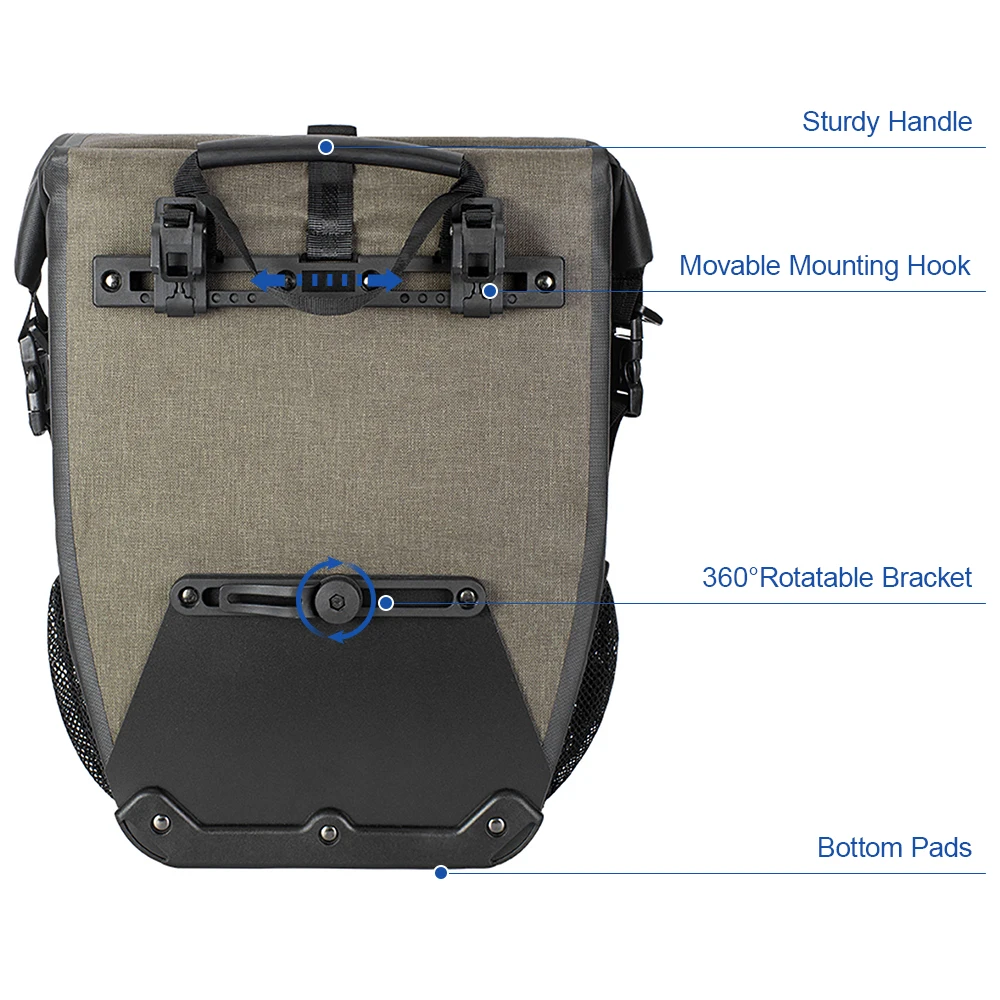 Сумка на ЗАДНЮЮ СТОЙКУ велосипеда водонепроницаемая 30 л | Спорт и развлечения