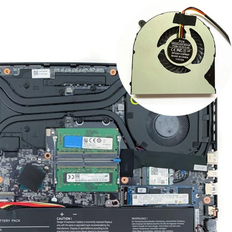 Вентилятор охлаждения процессора для F57 F57-D2 N550RC N5502-102 T58 Вентиляторы радиатора Радиатор