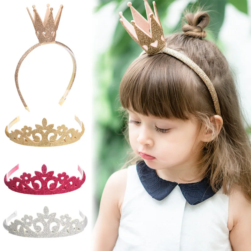 

Kids Glitter Scrunchie 3D Crown Scrunchie for Girls Sparkling Festival Princess Hair Sticks Girls Headwear Kids Hair Accessories