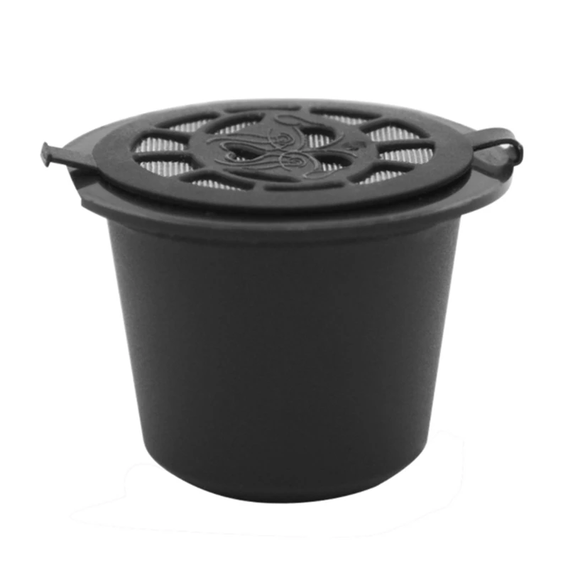 

20 Pcs Reusable Refillable Coffee Capsule Filters For Nespresso With Spoon Brush Kitchen Accessories Coffee Filter Black