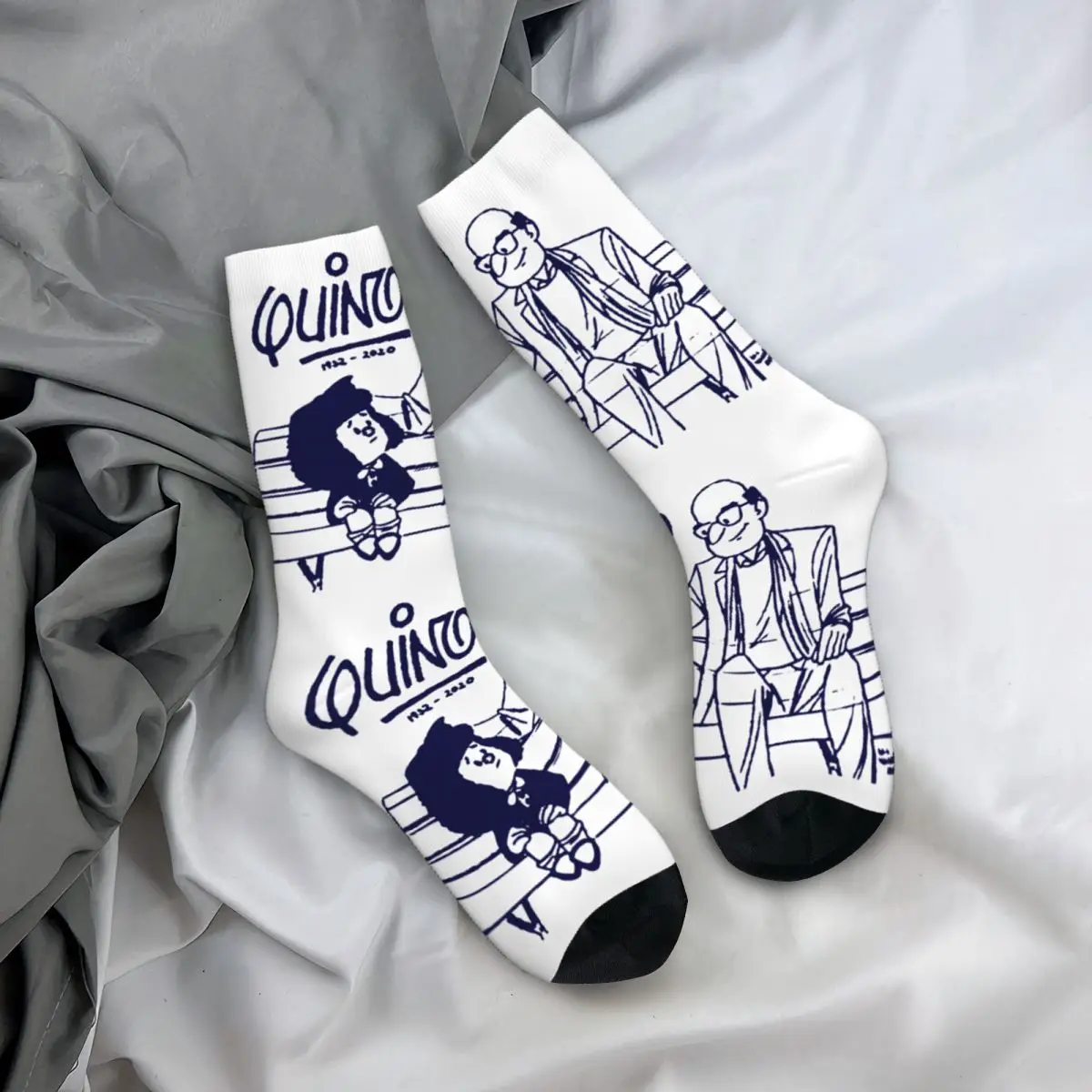 

New Male Men Socks Casual Quino Comic Mafalda Sock World Peace Sport Women's Socks Spring Summer Autumn Winter