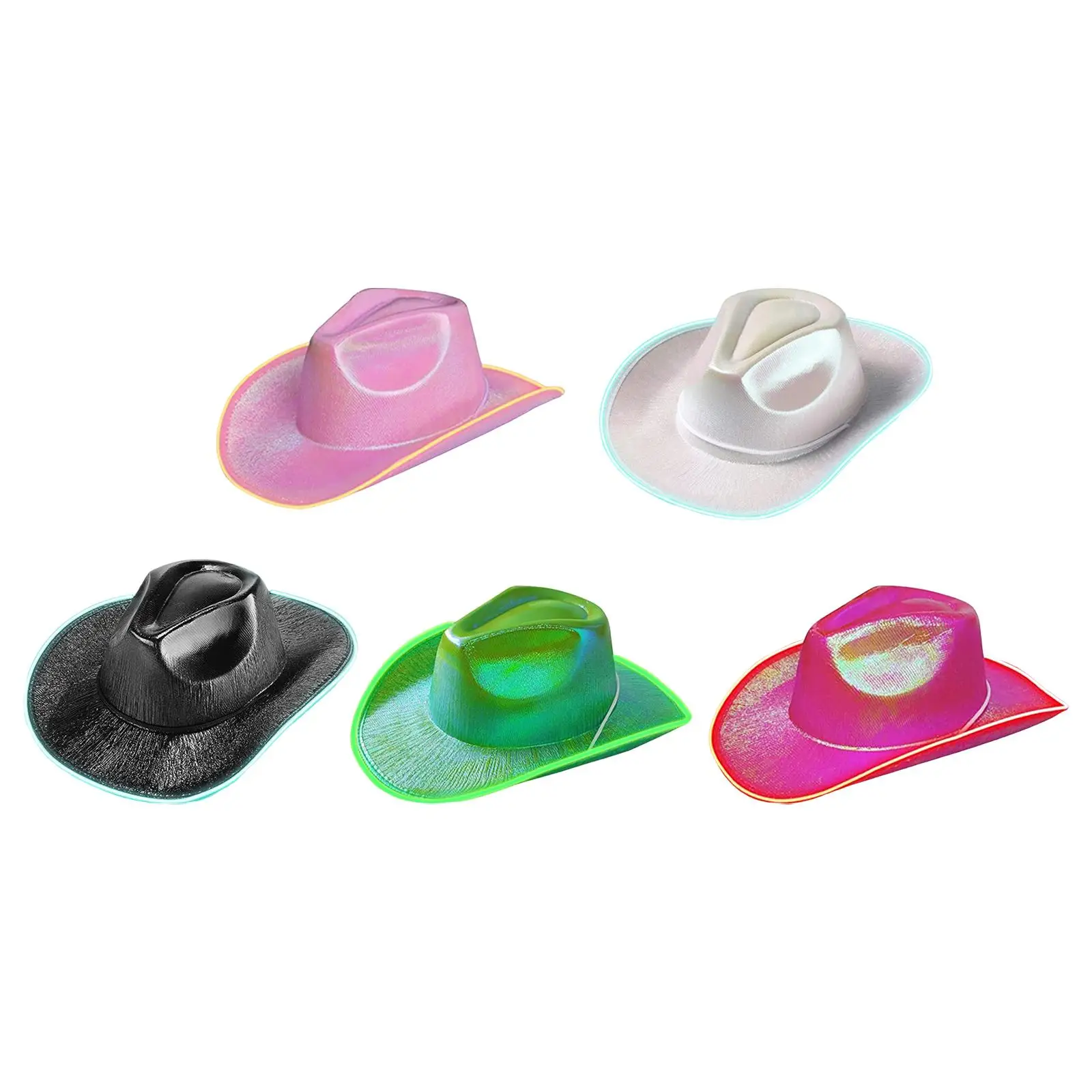 ć kowbojski kapelusz jazzowy akcesoria do kostiumów sukienka Led dla