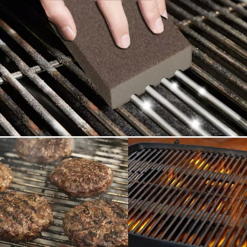 

BBQ Cleaning Brick Block Barbecue Cleaning Stone BBQ Racks Stains Grease Cleaner BBQ Tools Kitchen Decorates Gadgets