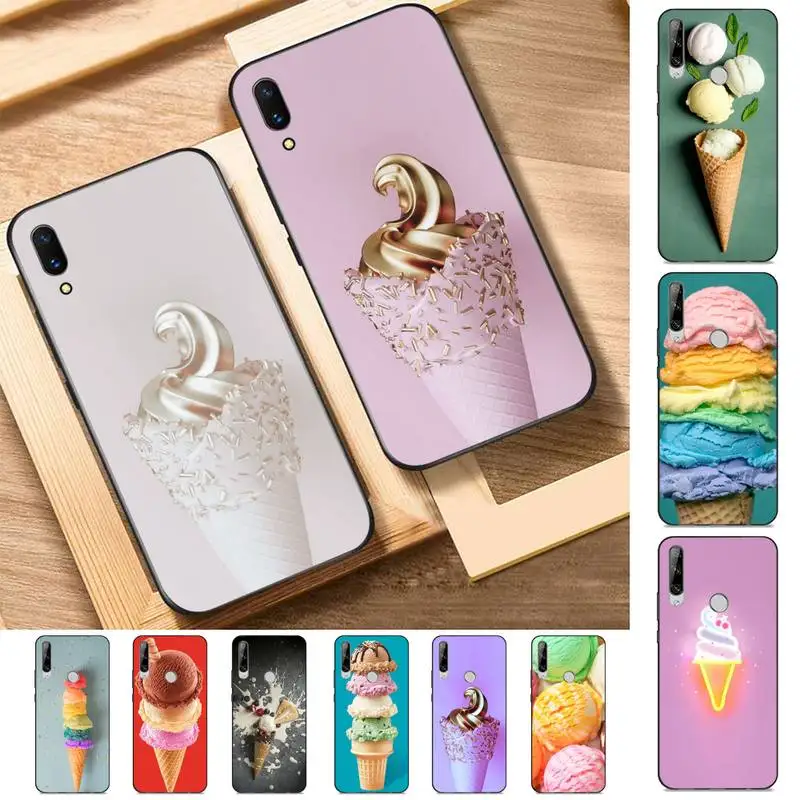 

Ice cream Phone Case for Huawei Y 6 9 7 5 8s prime 2019 2018 enjoy 7 plus