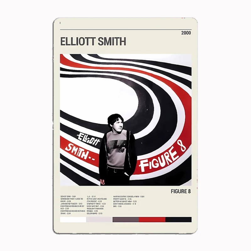 Фигурка Человека-пещера Эллиота Смита 8 лучший альбом металлический жестяной