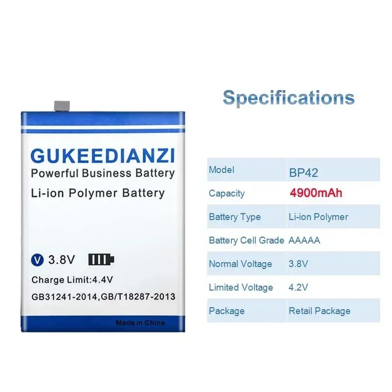 Bateria BP42 4900 мАч аккумуляторы для мобильных телефонов Xiaomi Mi 11 Lite Mi11 11Lite сотовый
