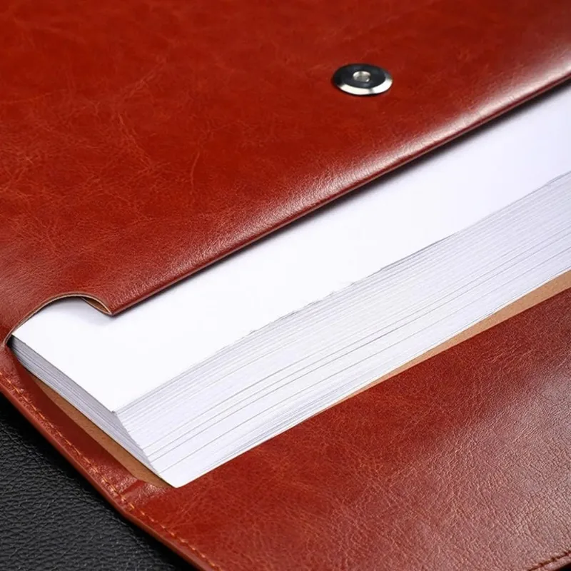 Кожаная папка держатель для карт паспорта органайзер файлов данных школьный