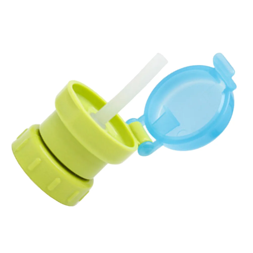 

Spill Free Bottle Top Conversion Beverage Lid Caps Straw Drinks Sippy Cover Travel Essentials Kids Juice Soda Baby