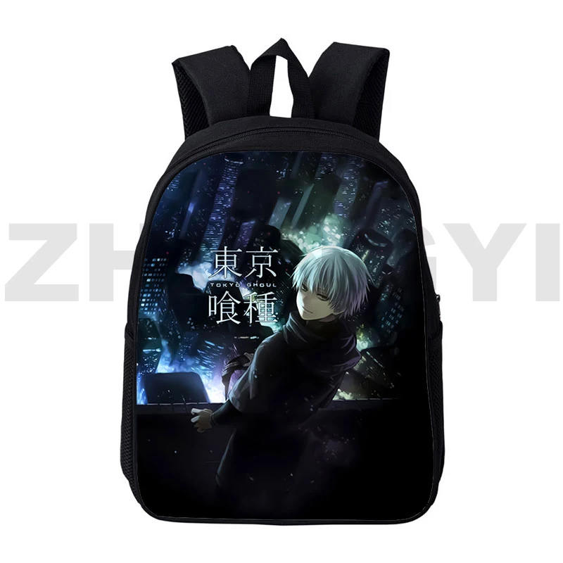 Fashion Canvas Women Tokyo Ghoul Backpack Japanese Anime Book Bag Multi-purpose 12/16 Inch Kids School Bags Sport Travel Packbag