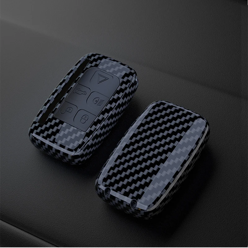 Чехол для дистанционного ключа автомобиля из углеродного волокна Land Rover Rang Evoque