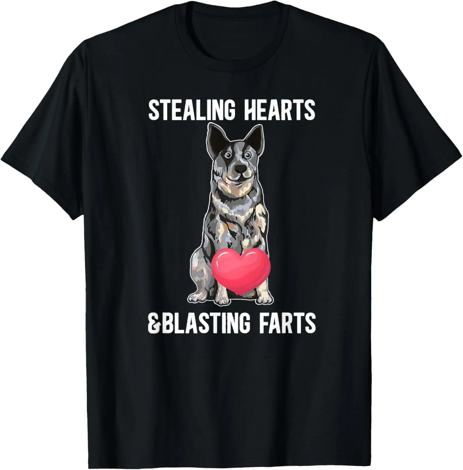 niebieska koszulka Heeler Lover Blue Dog