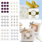 120 шт., бумажные наклейки для упаковки подарков