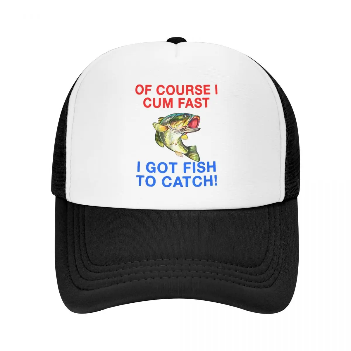 

Of Course I Cum Fast I Got Fish To Catch Baseball Cap Women Men Adjustable Unisex Fishing Trucker Hat Summer Hats Snapback Caps