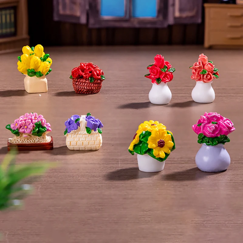 1 шт. настольное украшение для автомобиля 1/12 миниатюрное растение кукольного