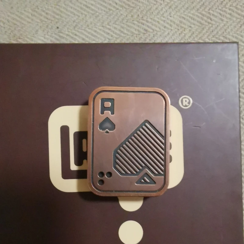 Second-Hand out-of-Print AA Poker Ppb Copper Material Box with Complete Accessories Stress Relief Toy enlarge