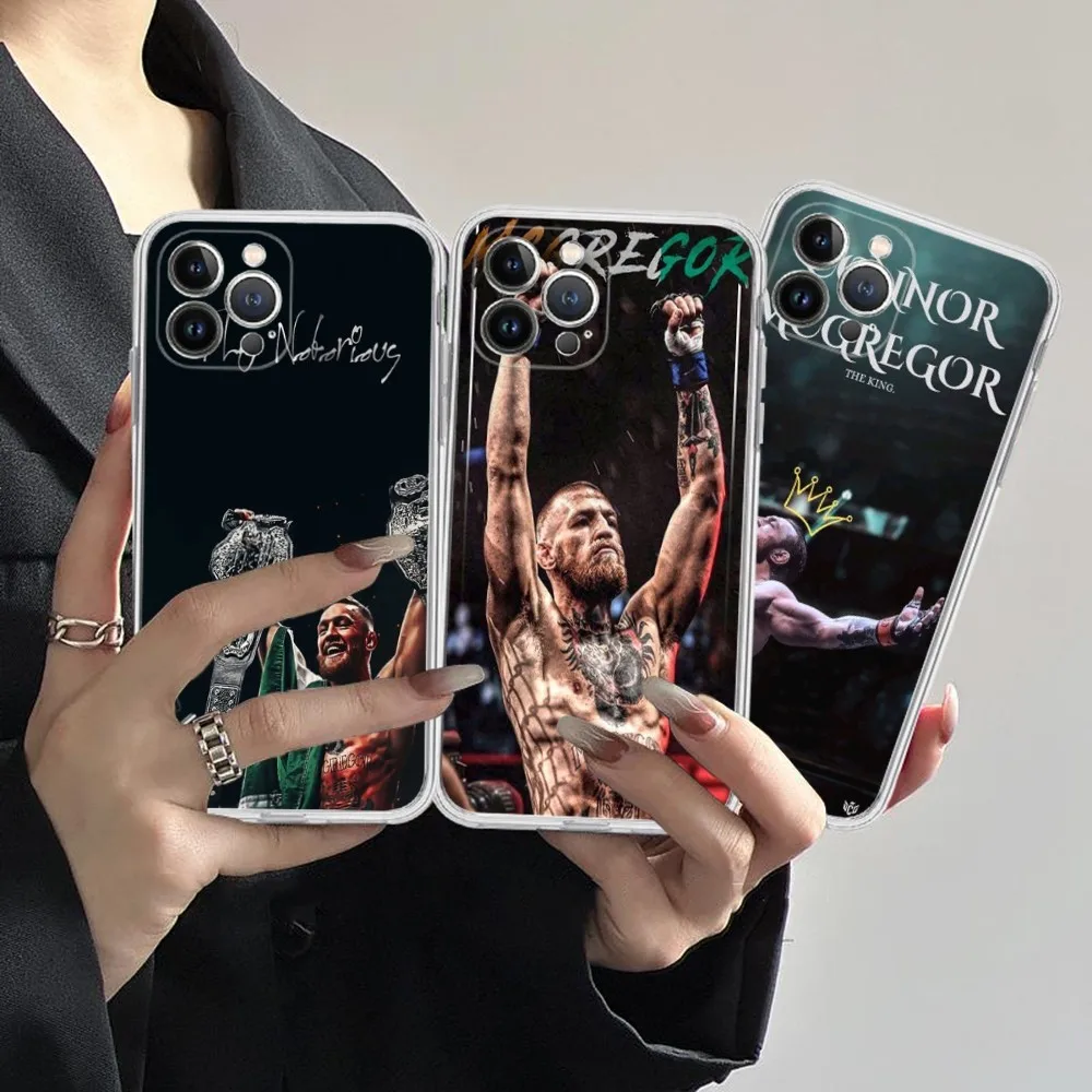 C-Conor M-McGregor Boxing Phone Case Silicone Soft for iphone 16 15 14 13 12 11 Pro Mini XS MAX Plus X Cover