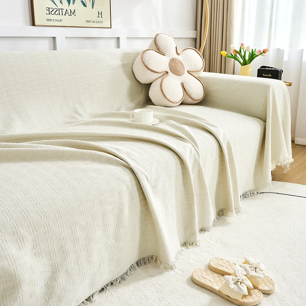 

Большое двустороннее покрывало из полиэстера/хлопка для дивана