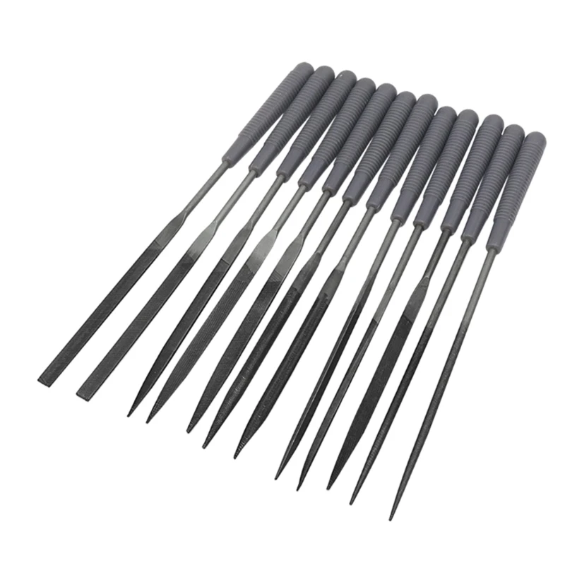 

12Pcs Diamond Needle File Set Mini File Jewelry Hand File Tool Metal Glass R7UA