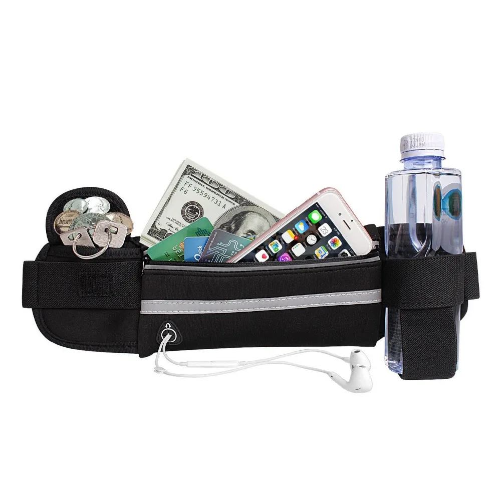 Running Waist Bag Sports Belt Pouch Mobile Phone Case Men Women Hidden Professional Gym Fitness Bags Pack | Спорт и развлечения