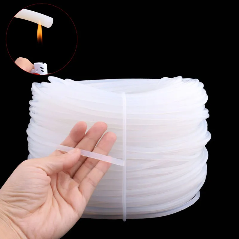 

White Silicone Solid Round Sealing Strip High-Temperature Resistant Nonflammable Diameter 1-9mm For Chemical Food Electronics