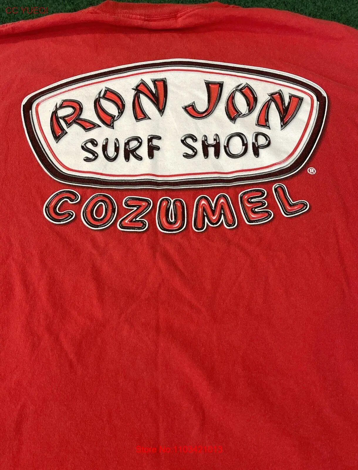 Винтажная Тяжелая футболка с круглым вырезом для серферов