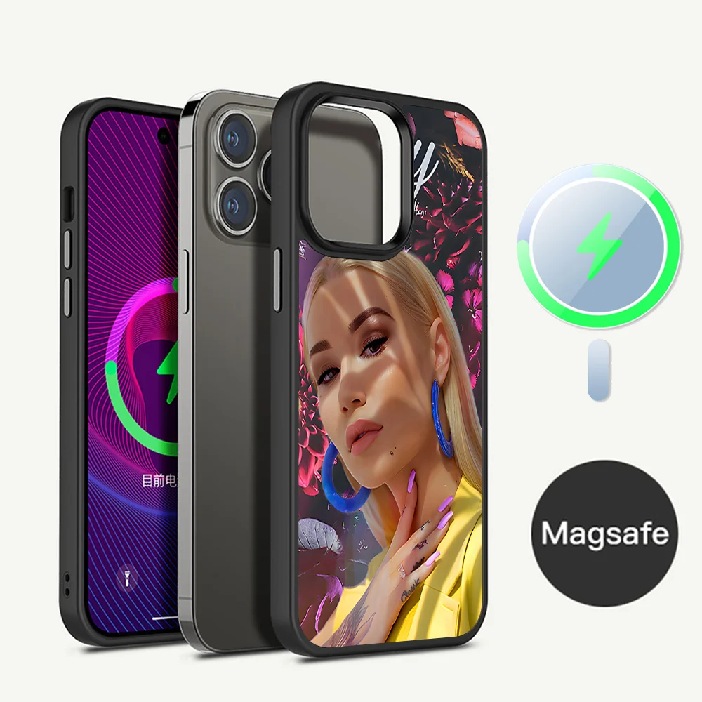 Iggy A-Azalea Phone Case Magnetic For IPhone 16 14 13 12 11 15 Pro Max Plus Magsafe Wireless Charge Cover