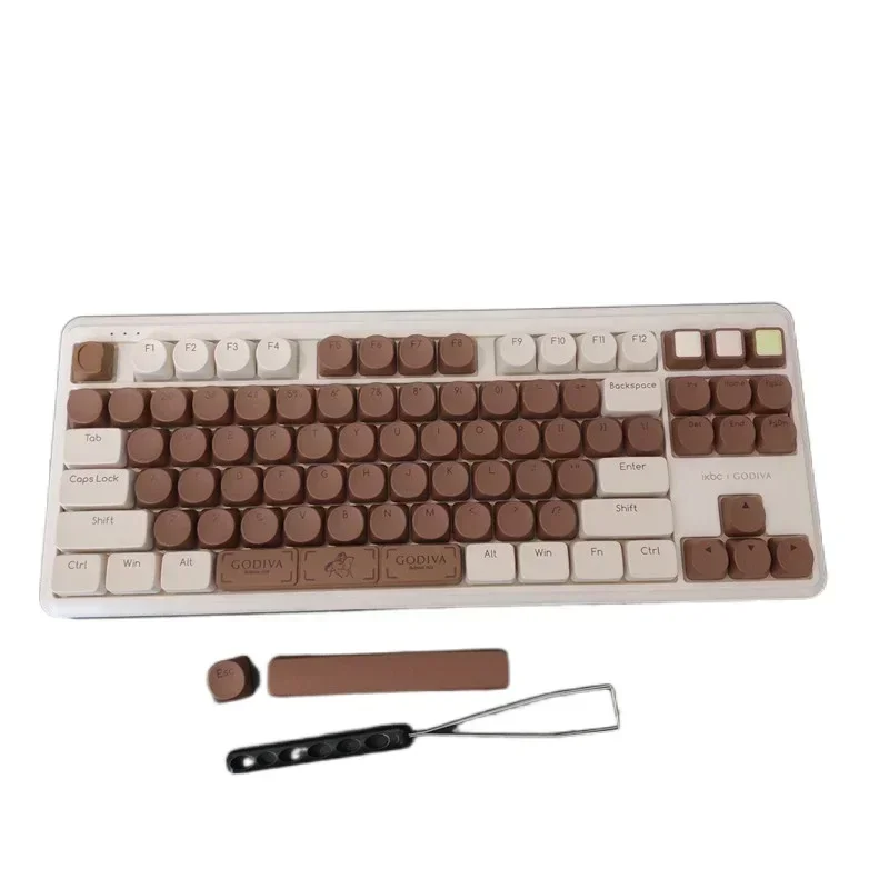 Bluetooth IKBC 87 клавиатура и беспроводная механическая 2 4 г TTC-переключатель GODIVA choc Keycap