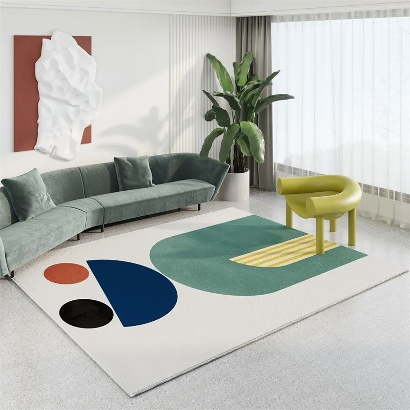 

Nordic Ins Concise Carpet And Rug For Living Room Modern Abstract Home Bedroom Rug Large Area Bedside Coffee Table Floor Mat
