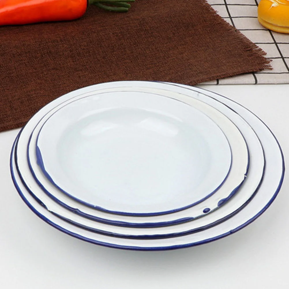 Эмалированная миска тарелка эмалированная посуда чаши винтажная фруктовый