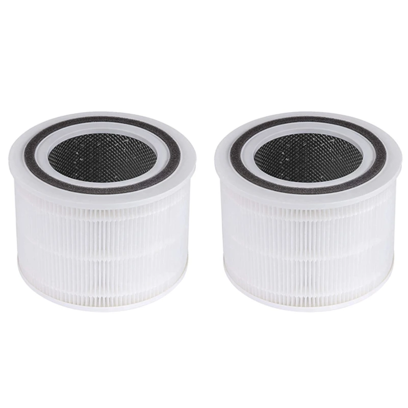 

2X For LEVOIT Core 300 Air Purifier Replacement Filter, True HEPA Filter, High-Efficiency Activated Carbon Filter