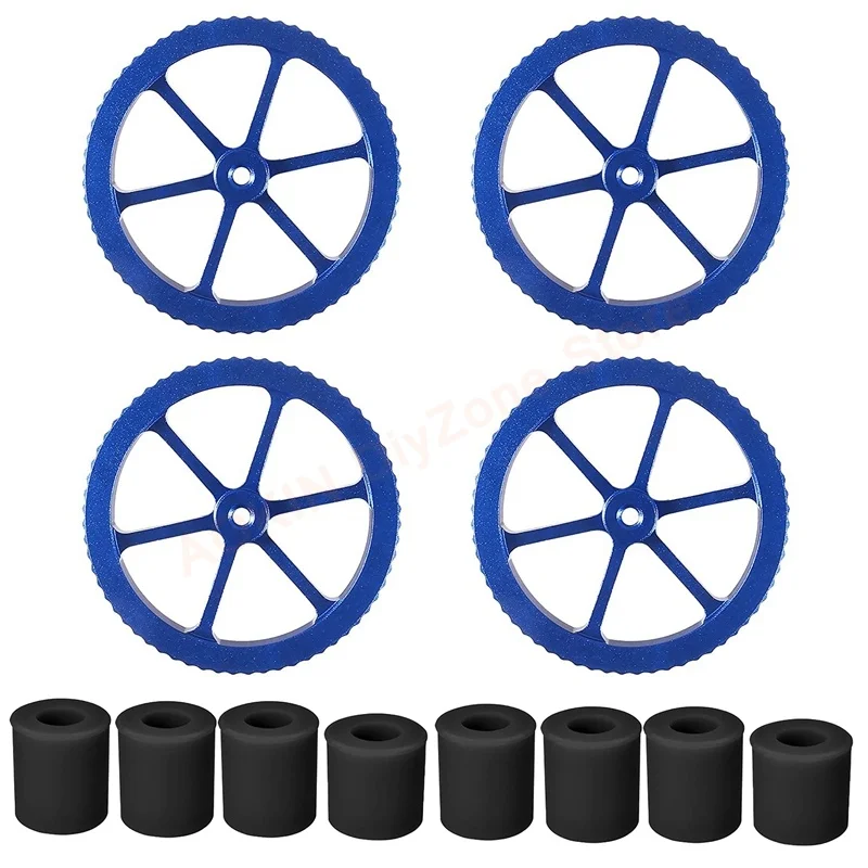 

4Pcs 3D Printer Aluminum Hand Twist Leveling Nut with 8Pcs Heatbed Silicone Leveling Column Mounts 16mm 18mm for Ender 3, CR-10