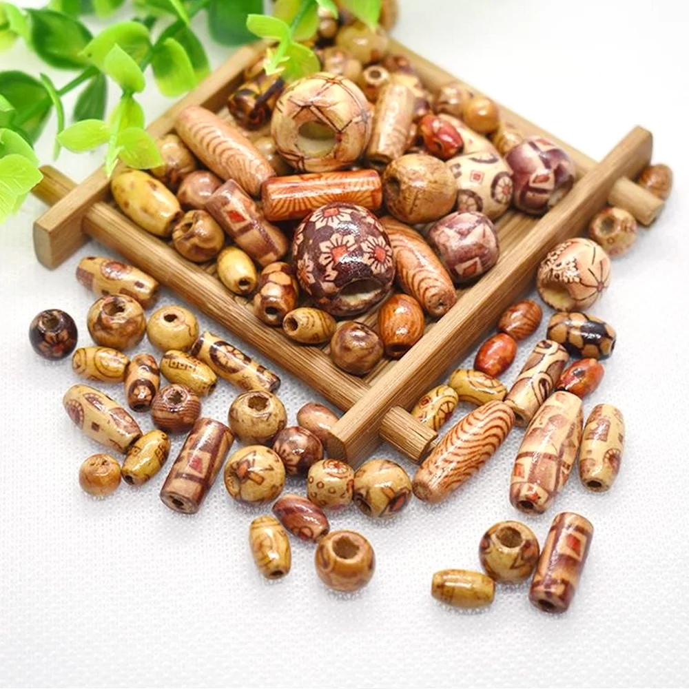 Детские деревянные бусины для волос россыпью африканские косы страшные замки