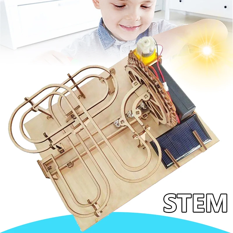 

Marble Run Gear Engineering Transmission Building Kit DIY Assemble Model Steam Science Puzzles Educational Toys Gift for Child